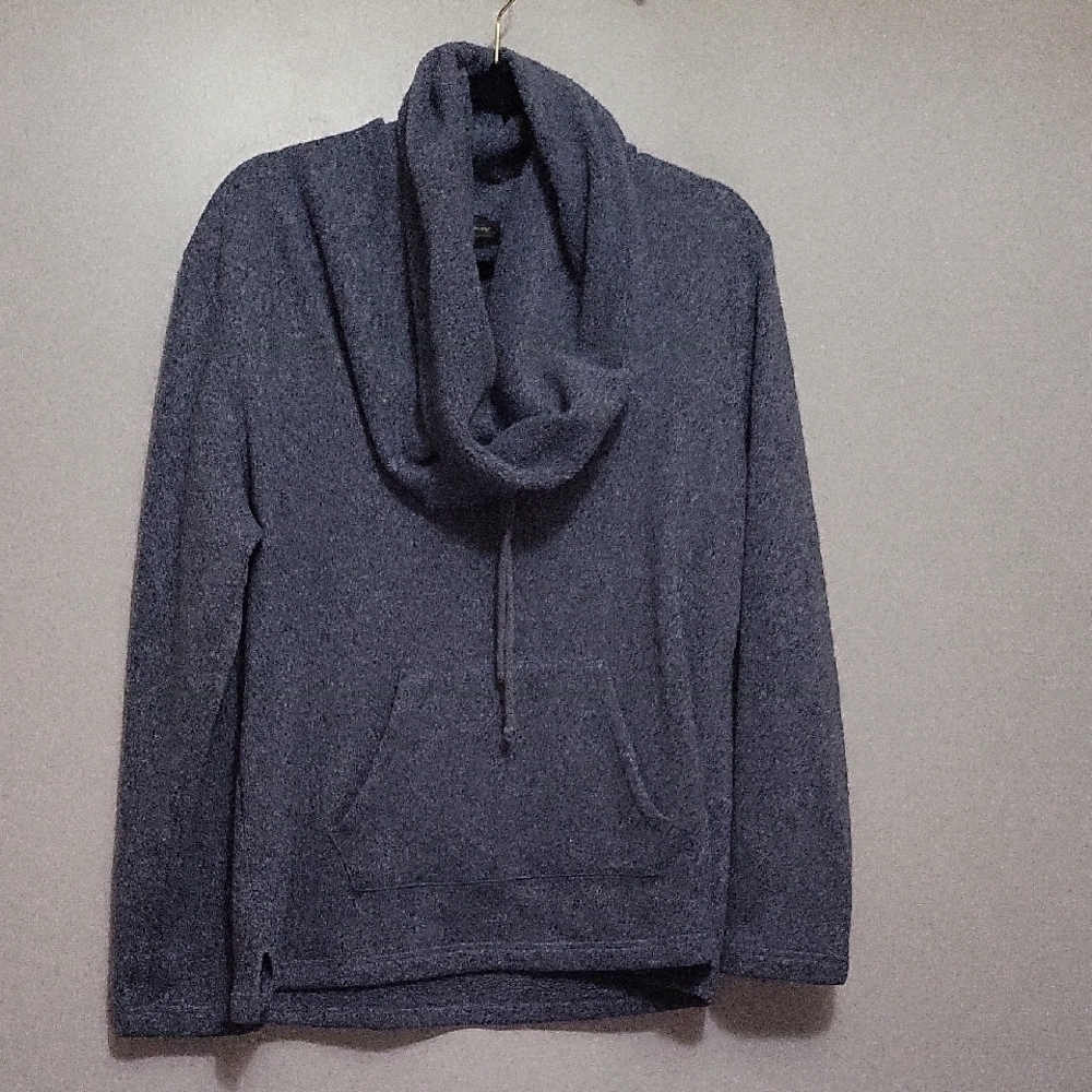 Eddie Bauer Blue/Gray Cowl Neck Sweater